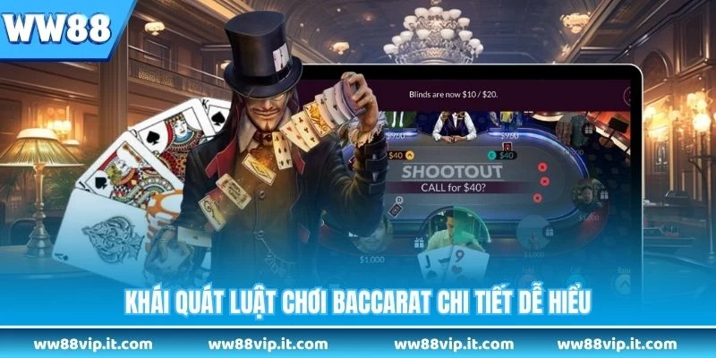 Khái quát luật chơi baccarat chi tiết dễ hiểu